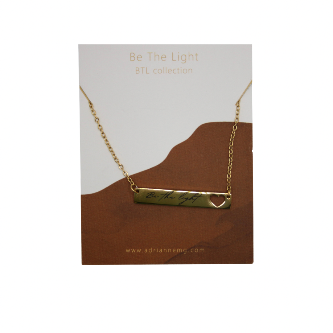 BTL gold necklace